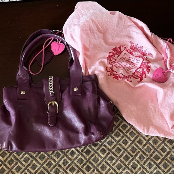 Large Purple Vintage Juicy CoutureBag with three separate...